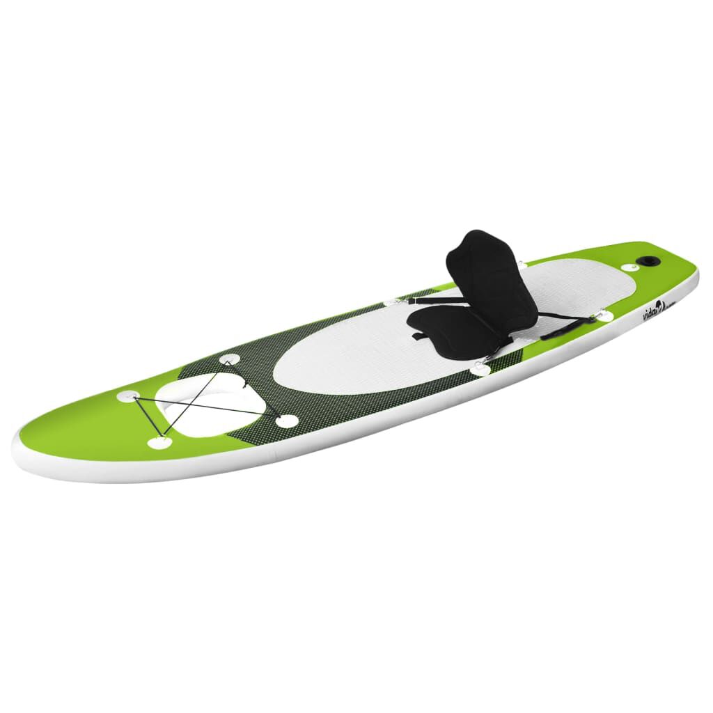Ensemble de planche SUP gonflable vert 300x76x10 cm