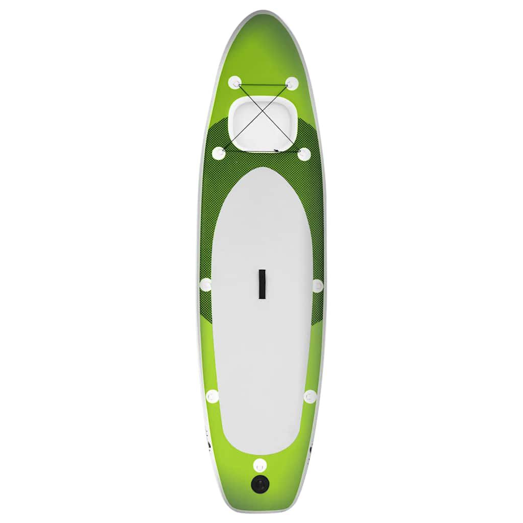 Ensemble de planche SUP gonflable vert 300x76x10 cm