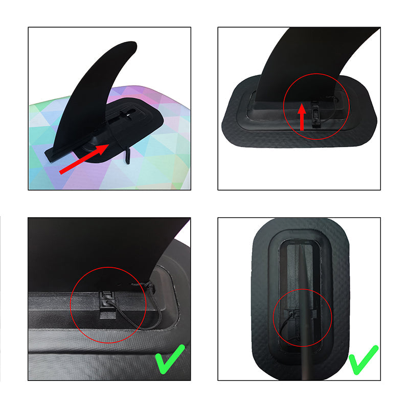 Aileron de Surf Détachable, Ailerons de Planche Surf Renforcés, Aileron Paddle comme Fin Sup